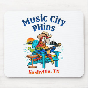 Mousepad Pad do mouse Music City Phins