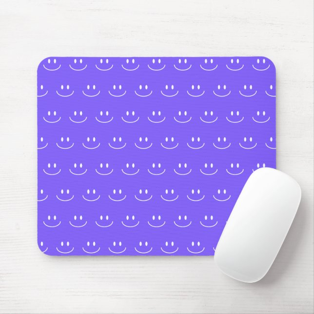 Mousepad Pad do mouse Neon Blue Smile (Com mouse)