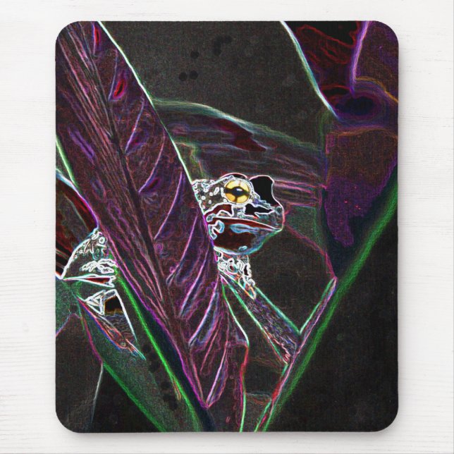 Mousepad Pad do mouse Neon Froggy Computer (Frente)