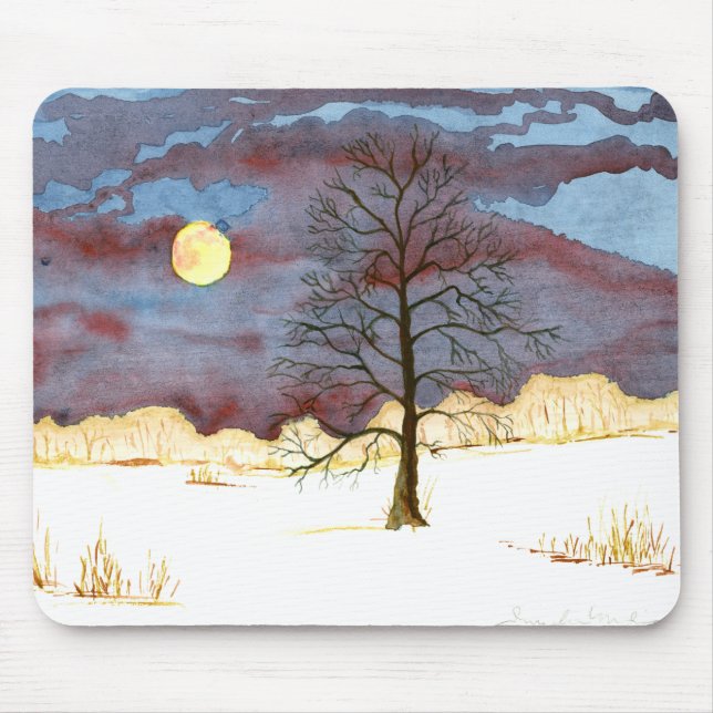 Mousepad Pad do mouse no inverno (Frente)