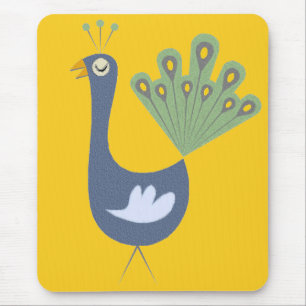 Mousepad Pad do mouse Peacock orgulhoso
