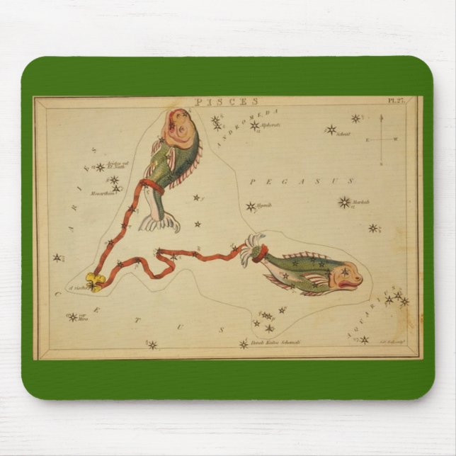 Mousepad Pad do mouse peixes (Frente)