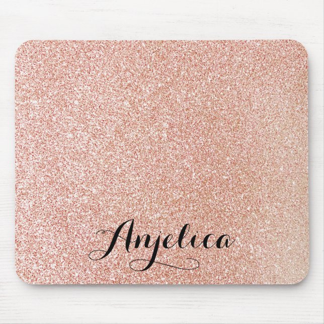 Mousepad Pad do mouse personalizado com nome Glitter Glitte (Frente)