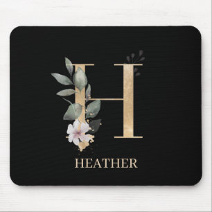 Mousepad Pad do mouse personalizado flexível H Monograma