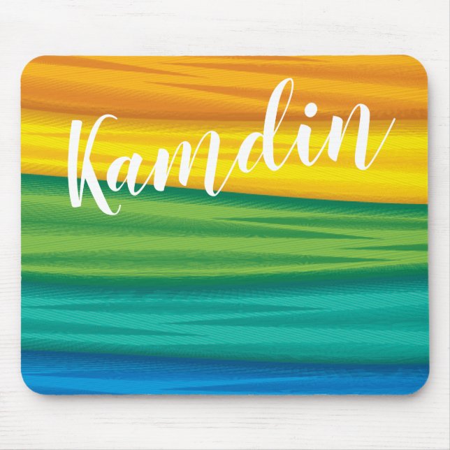 Mousepad Pad do mouse personalizado lgbtq pavilhão do arco- (Frente)