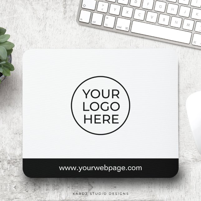 Mousepad Pad do mouse personalizado para logotipo comercial (Add Your Logo in .png or .svg with a transparent background.Personalize with webpage or social media)