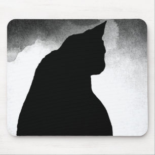 Mousepad Pad do mouse preto de silhueta