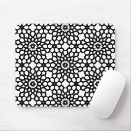 Mousepad Pad do mouse preto e branco