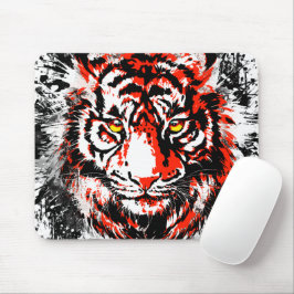 Mousepad Pad do mouse Red Tiger Realístico - Pad do mouse T