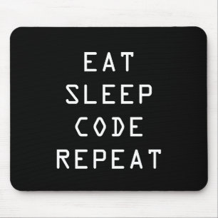 Mousepad Pad do mouse REPEAT DO CÓDIGO SLEEP EAT para prog