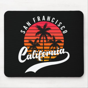 Mousepad Pad do mouse Retro Sunset em São Francisco