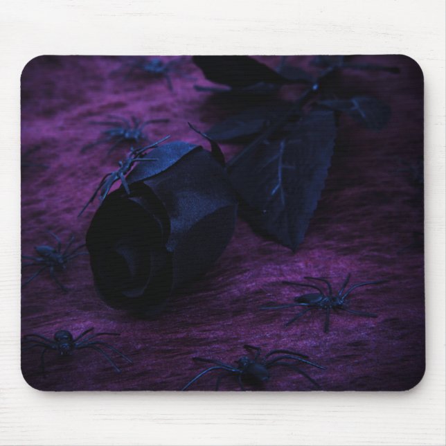 Mousepad Pad do mouse Rosa preto (Frente)