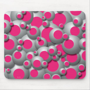 Mousepad Pad do mouse rosa quente com bolhas