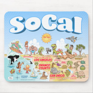 Mousepad Pad do mouse SoCal Bonito
