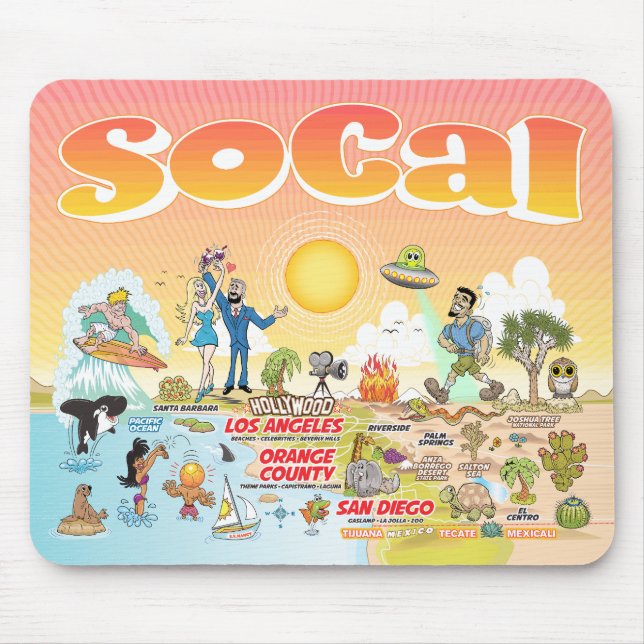 Mousepad Pad do mouse SoCal mais avançado (Frente)