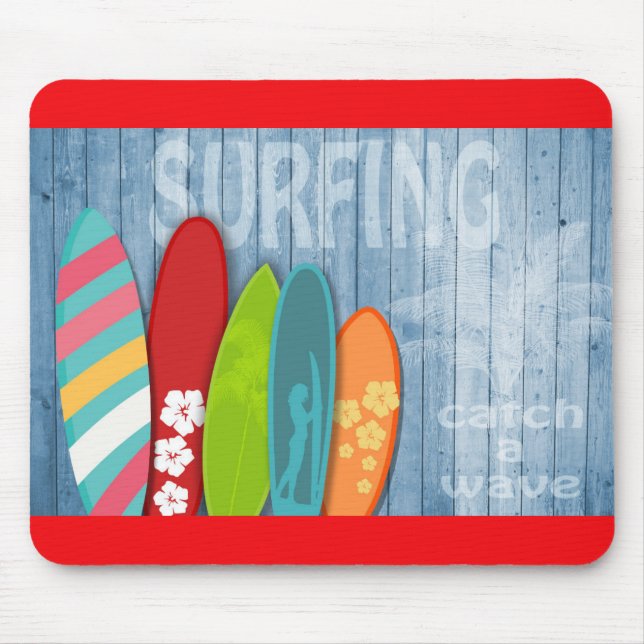 Mousepad Pad do mouse surfboards (Frente)