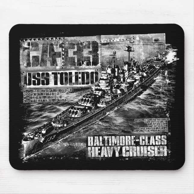 Mousepad Pad do mouse Toledo de cruzeiro pesado (Frente)