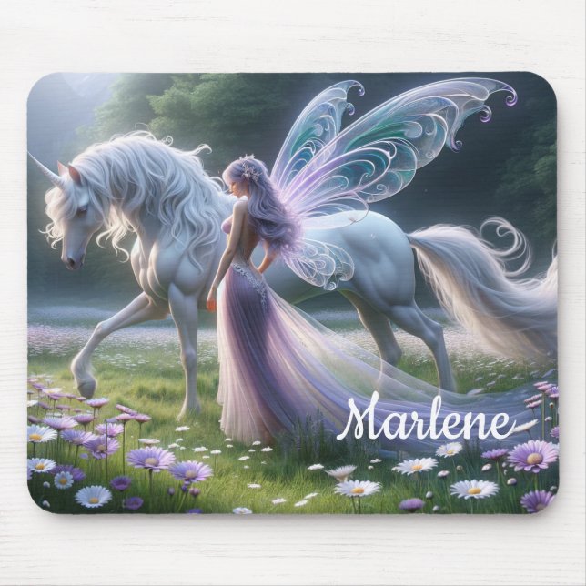 Mousepad Pad do mouse Unicorn Fantasy (Frente)
