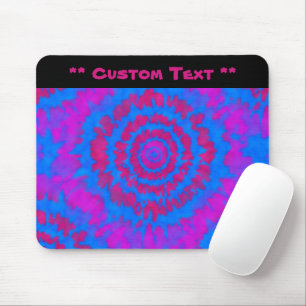 Mousepad Pad do Mouse Vermelho e Azul Coluna com Texto Pers