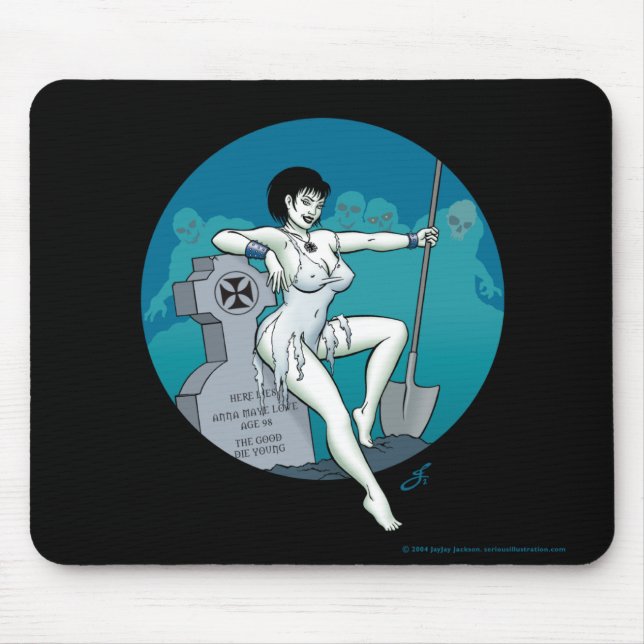 Mousepad Pad do rato da Garota Grave (Frente)