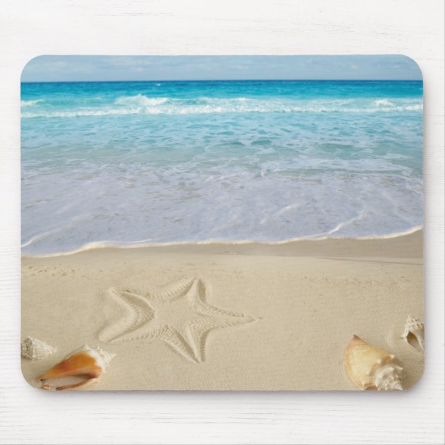 Mousepad Pad do rato da Shell de Praia (Frente)
