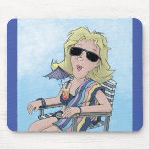 Mousepad Pad do Rato de Babe de Praia