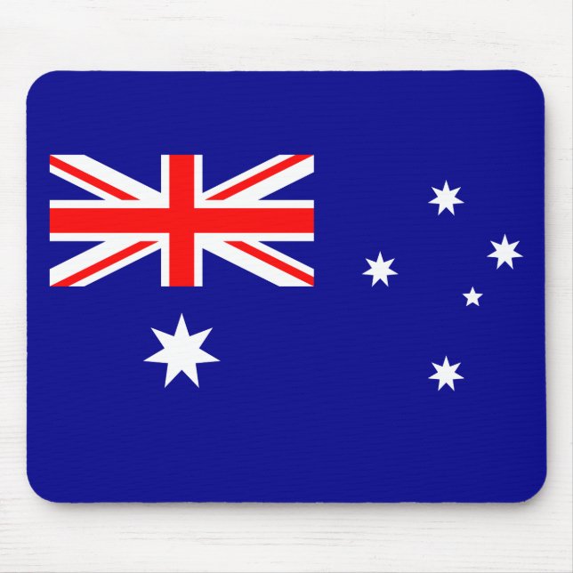 Mousepad Pad do Rato de Bandeira Australiano Patriótico (Frente)