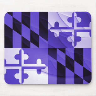 Mousepad Pad do Rato de Bandeira do Estado de Maryland Balt