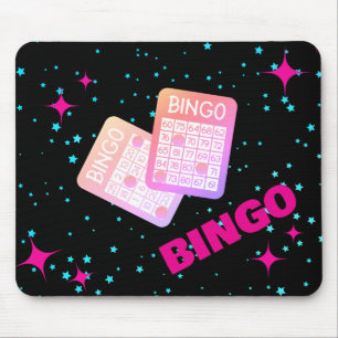 Mousepad Pad do Rato de Bingo Rosa