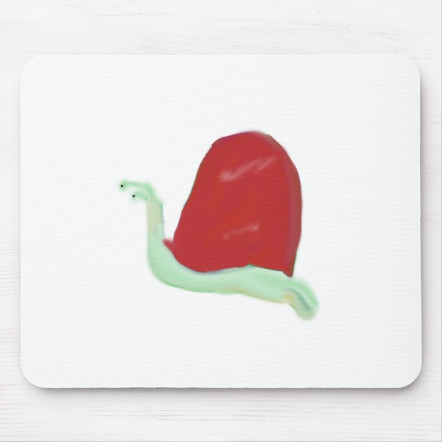 Mousepad Pad do Rato de Caracol Vermelho (Frente)