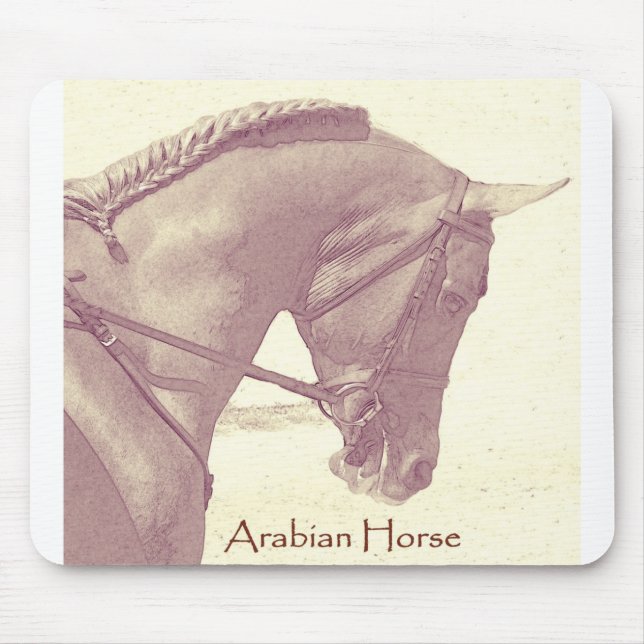 Mousepad Pad do Rato de Cavalo Árabe (Frente)