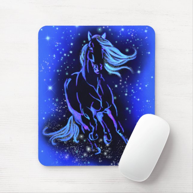 Mousepad Pad do Rato de Cavalo em Execução (Com mouse)