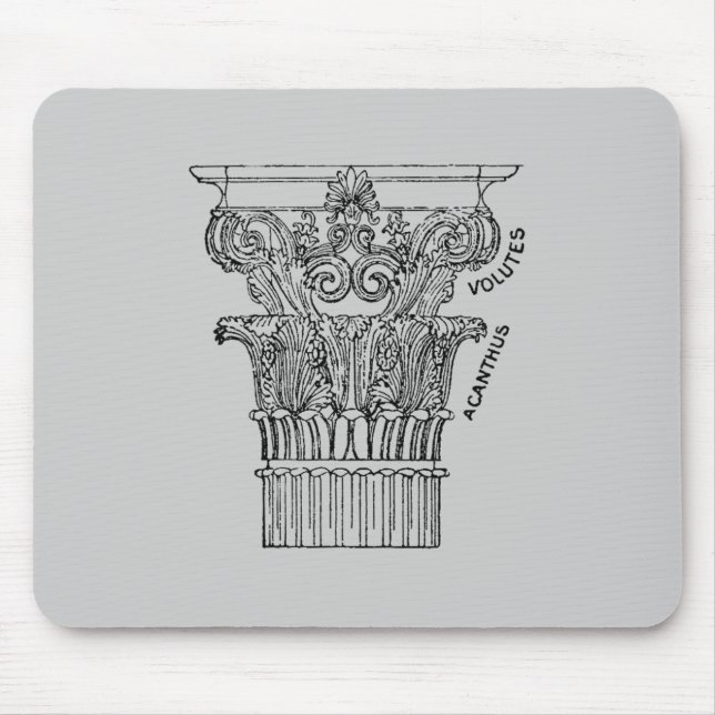 Mousepad Pad do Rato de Coluna Grega (Frente)