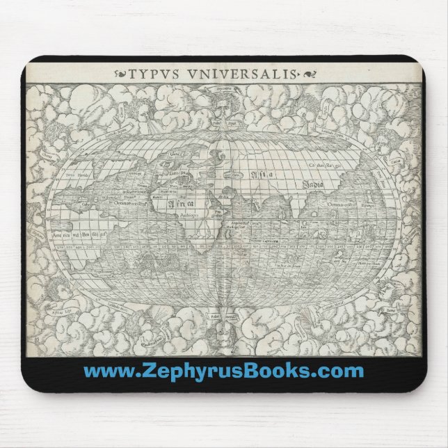 Mousepad Pad do Rato de Livros Zephyrus (Frente)
