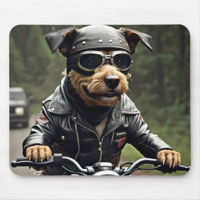 Mousepad Pad Do Rato De Moto De Cão Grande (Frente)