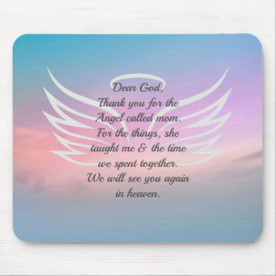 Mousepad Pad do Rato de oração de anjo