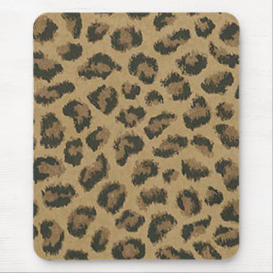 Mousepad Pad do rato de pele leopardo