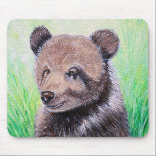 Mousepad Pad do Rato de Pintura do Urso Bebês
