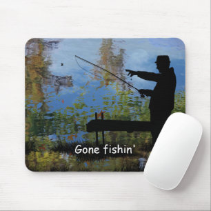 Mousepad Pad do Rato de Reforma da Pesca do Homem Idoso