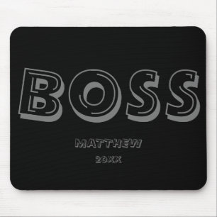 Mousepad Pad do Rato de Tipografia Moderna do Chefe