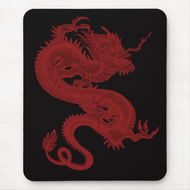 Mousepad Pad do Rato do Dragão Vermelho Pendragon (Frente)