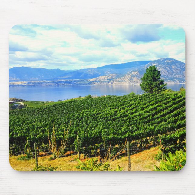 Mousepad Pad do Rato do Lago Montanha Vineyard (Frente)