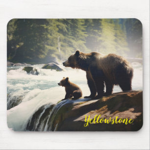 Mousepad Pad do Rato do Urso Yellowstone