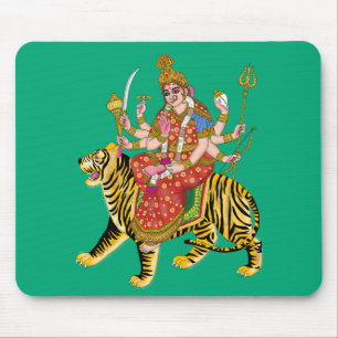 Mousepad Pad do Rato Durga Goddese Hindu Maa Durga Spirit
