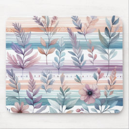 Mousepad Pad do Rato Floral de Aquarela