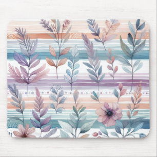 Mousepad Pad do Rato Floral de Aquarela