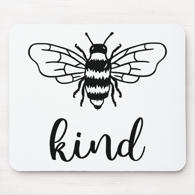 Mousepad Pad do Rato Negro Tipo Bee (Frente)