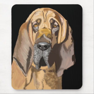 Mousepad Pad do Rato Retrato de Bloodhound
