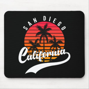 Mousepad Pad do Rato Sunset Retro San Diego