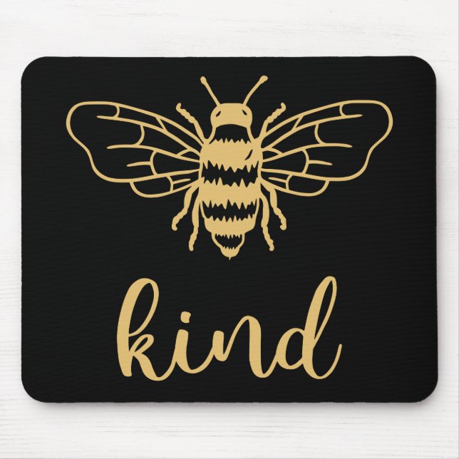 Mousepad Pad Dourado de Mouse Bee (Frente)